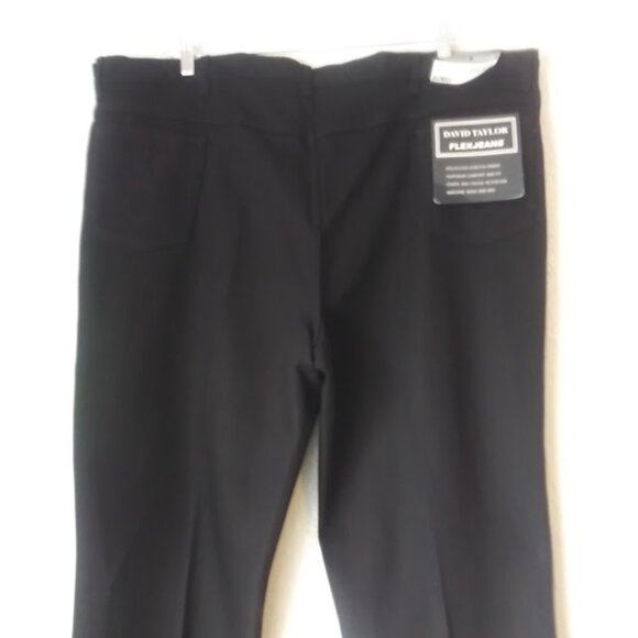 David Taylor Men's size 48X32 black flex jeans - Picture 5 of 14